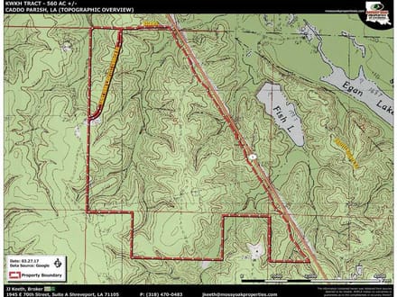 KWKH West Tract, Caddo Parish, 590 Acres +/-